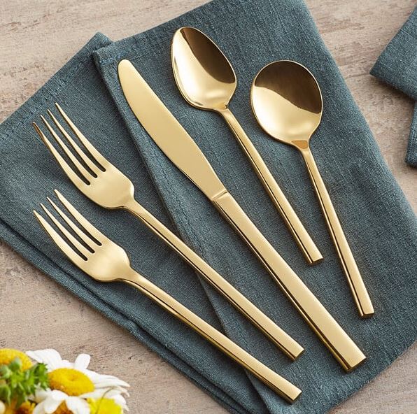 Gold Flatware